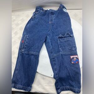 Vintage Superman Pocket Logo Denim Jeans 90s Superhero Size 3T
